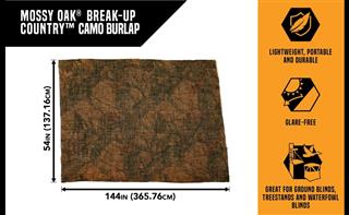 Allen VANISH CAMO BURLAP Mossy Oak Break Up Infinity HUNTING BLIND 12 FOOT X 54